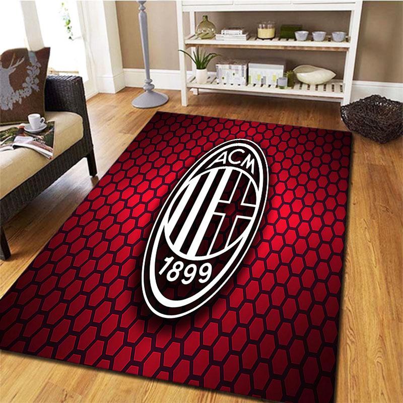 Ковер AC Milan для гостиной, спальни, дома, украшение дивана, нескользящий коврик для игр детей