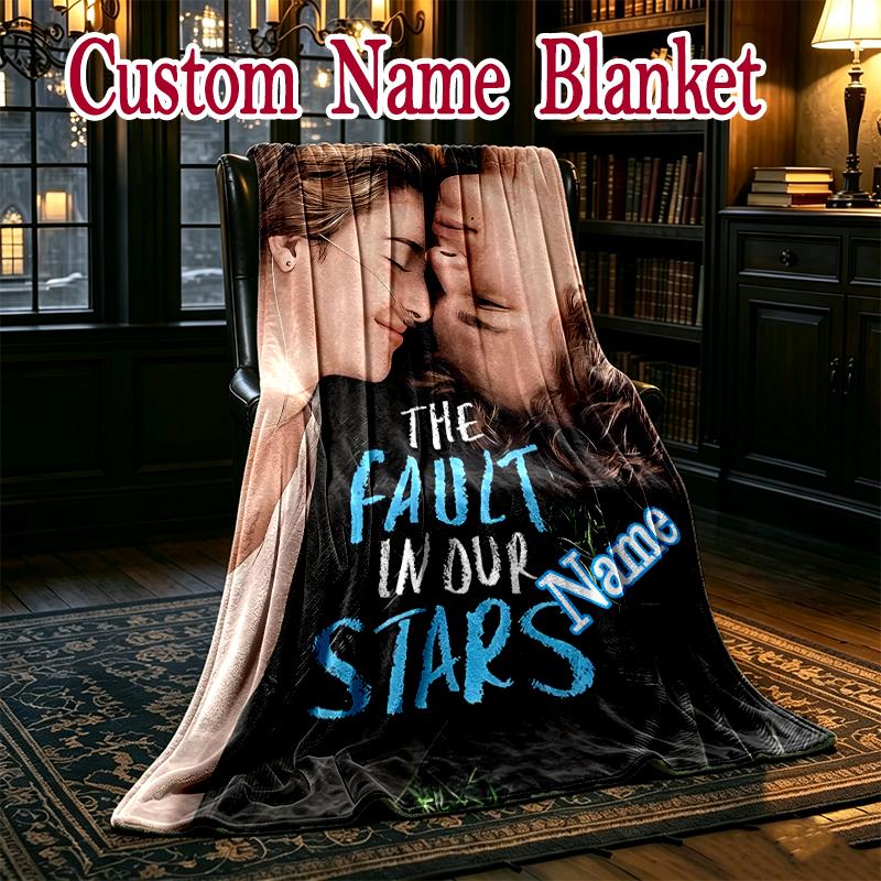 1pc Comfortable Home Print Throw Blanket, film star (2) Blanket For Bed and Sofa Use, Special Present For Family