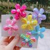 2PCS New Cute Princess Flake Floral Girls Hairpins Children Headwear Hairgrip Hair Clips Barrettes Hair Accessories