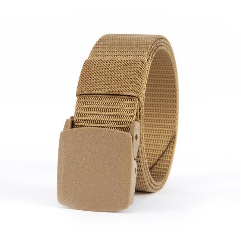 Мужской ремень Мужской спортивный нейлоновый ремень с пластиковой пряжкой Холщовый ремень