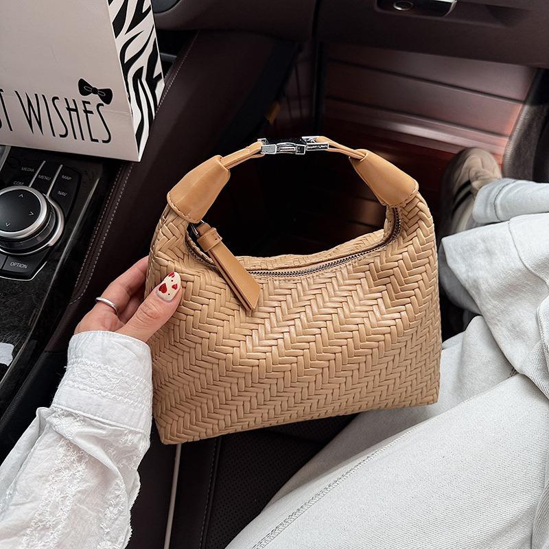 Премиальная ретро портативная сумка-мессенджер большой вместимости женская новая модная плетеная сумка-тоут универсальная сумка через плечо