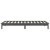 Solid Wood Bed Gray 90 x 200 cm Pine