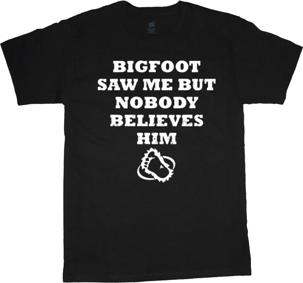 Men's t-shirt funny saying bigfoot yeti decal graphic tee shirt for men