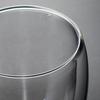 Double Wall Glass Tumbler with Handle Heat-Resistant Insulated Glass Mugs for Coffee Tea Milk 12oz Transparent Drink Cup for Home Office Use