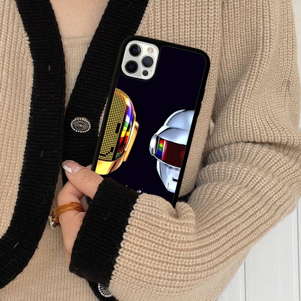 D-Daft Punk Группа Франция PC+TPU Ударопрочный Защитный Чехол для Телефона Для IPhone17 14 15 16 Pro Max 13 12 11 17 Air