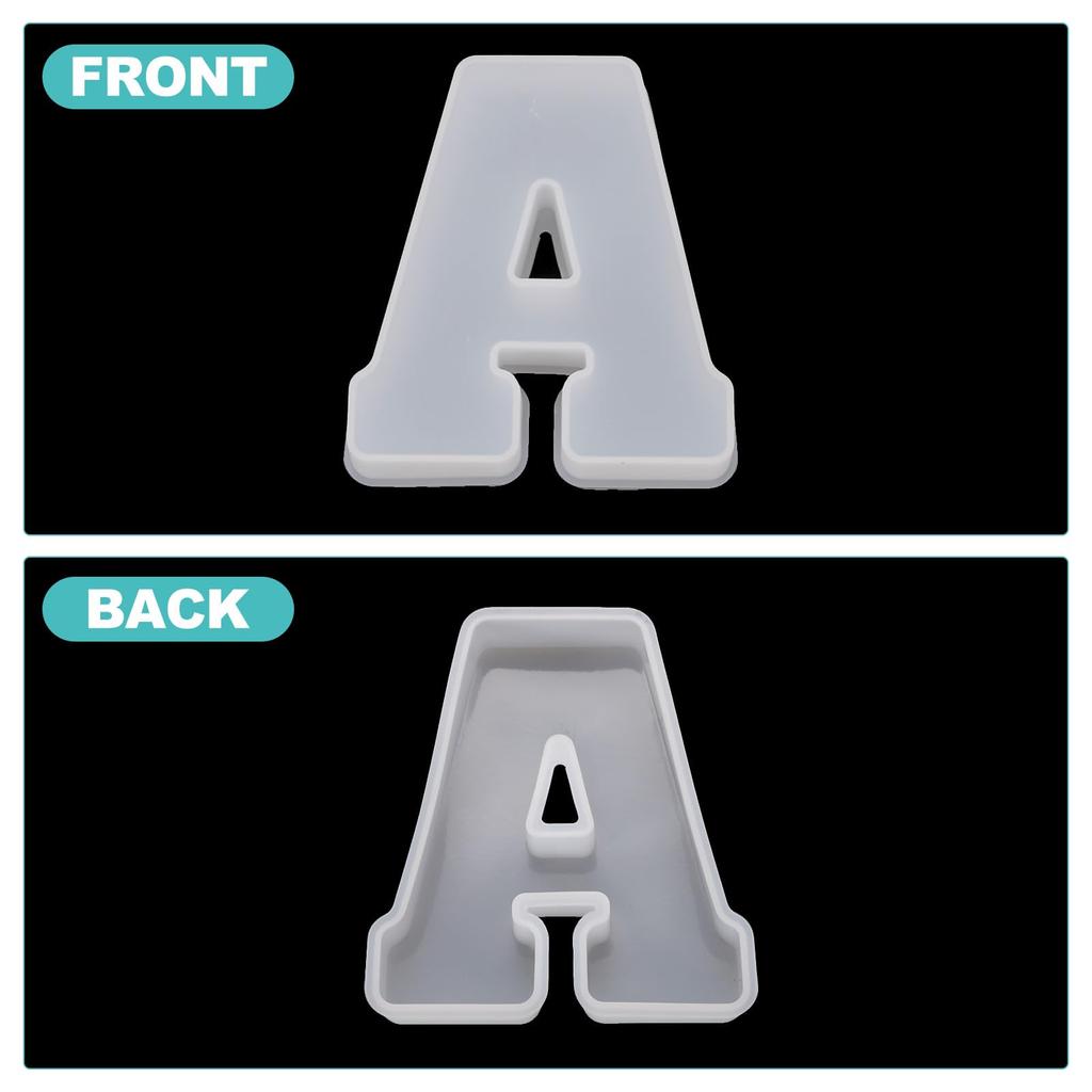 Uxcell заглавные буквы смоляная формовка заглавные буквы английский алфавит силиконовая форма слово знак искусство DIY ремесло украшение для вечеринки 26 штук AZ