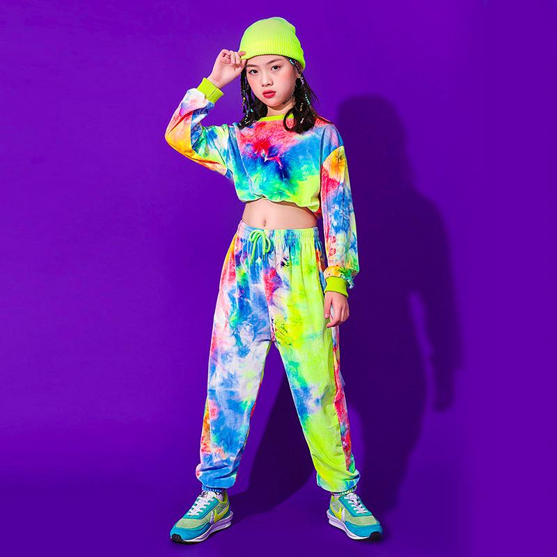 Костюмы для джазовых танцев и черлидинга для девочек - модные наряды для уличных танцев и подиума ко Дню защиты детей