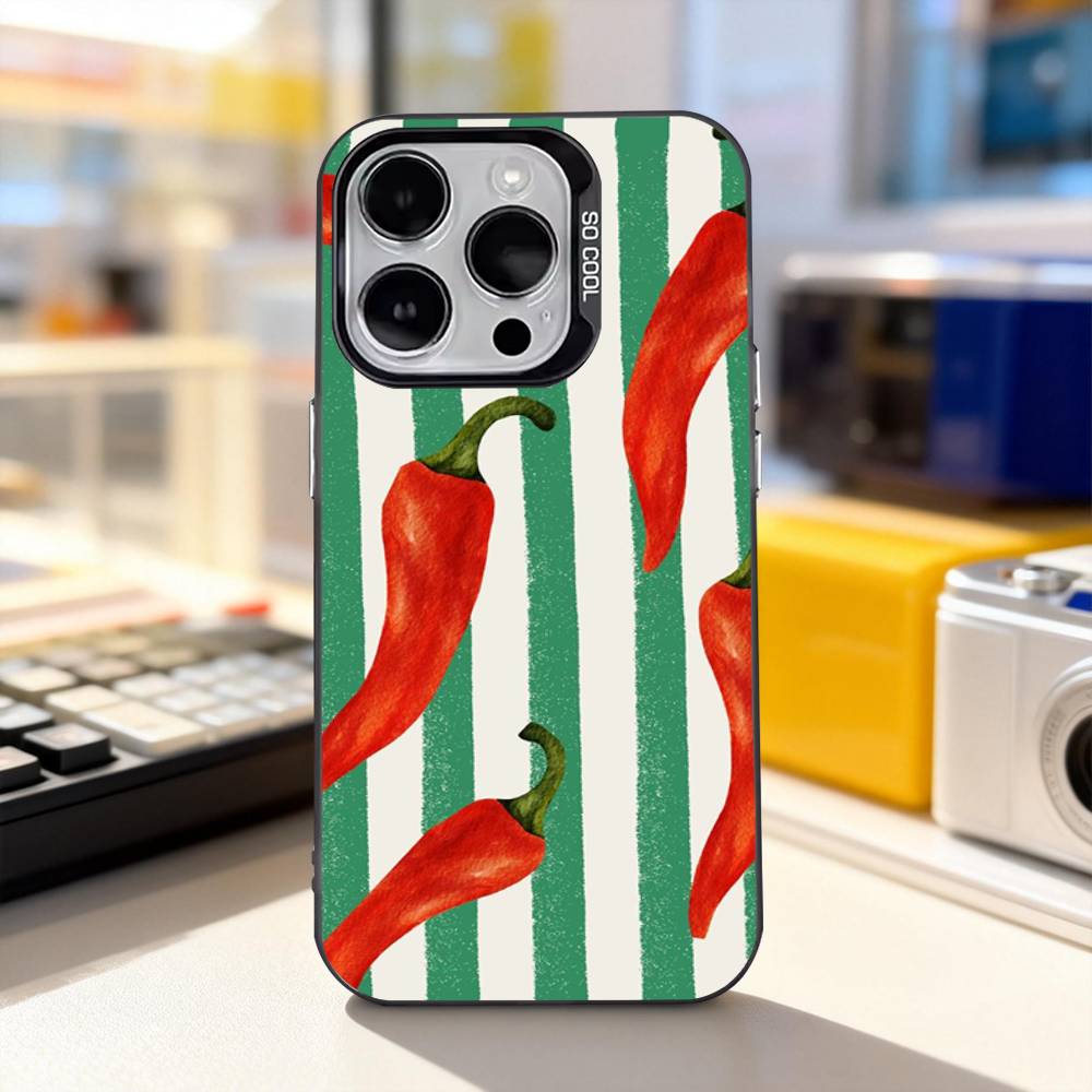 Красный чехол для телефона Chili Art для iPhone 11,12,13,14,15,16,17,Pro,Max,Plus,E,Air,Mini IMD Матовый черный