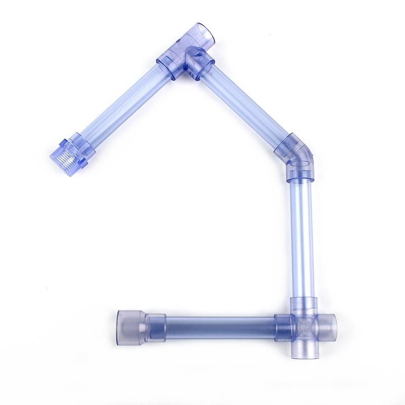 1PC Outer Diameter 16~110mm UPVC Transparent Blue Pipe Aquarium Fish Tank Tube Garden Irrigation Watering Fittings 50cm Long