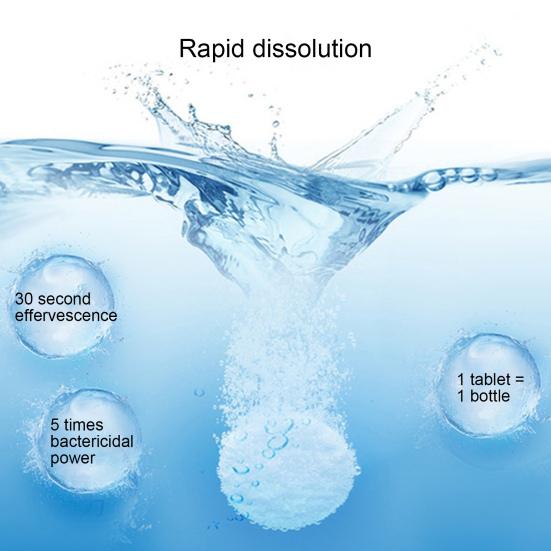 100 шт./бутылка, высокоэффективная чистящая химическая таблетка без запаха, порошок, шипучий очиститель, таблетка для улицы