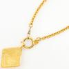 CHANEL COCO Mark Necklace vintage Plated Gold 70g Women Used