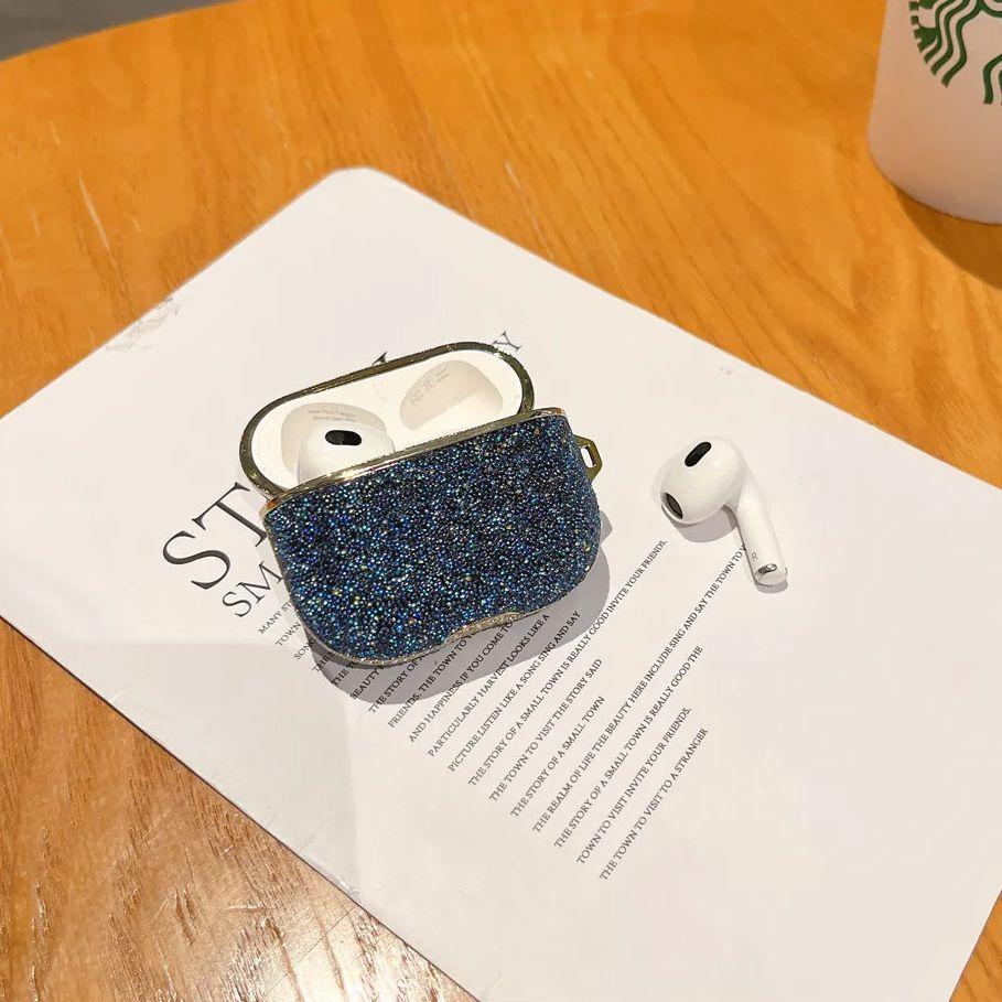 Для Airpods 3 2021 Беспроводные Bluetooth Наушники Блестящий Чехол для Airpods Pro Алмазные Стразы Глиттер Бокс Чехол для Airpods 1 2