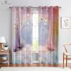 Занавески с принтом радужного единорога для детей, спальни, гостиной, кухни, украшение дома, можно изготовить на заказ