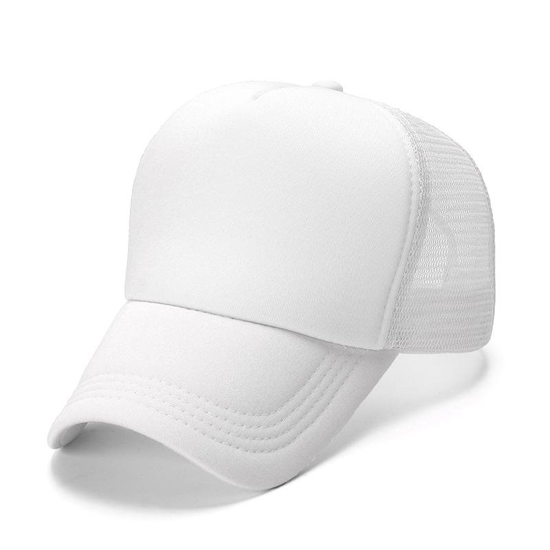 OEM 5 Panel Sport Cap Gorras Foam Mesh Trucker Hat Custom Logo Design Pattern 3D Embroidery Sublimation Print Promotional Hat