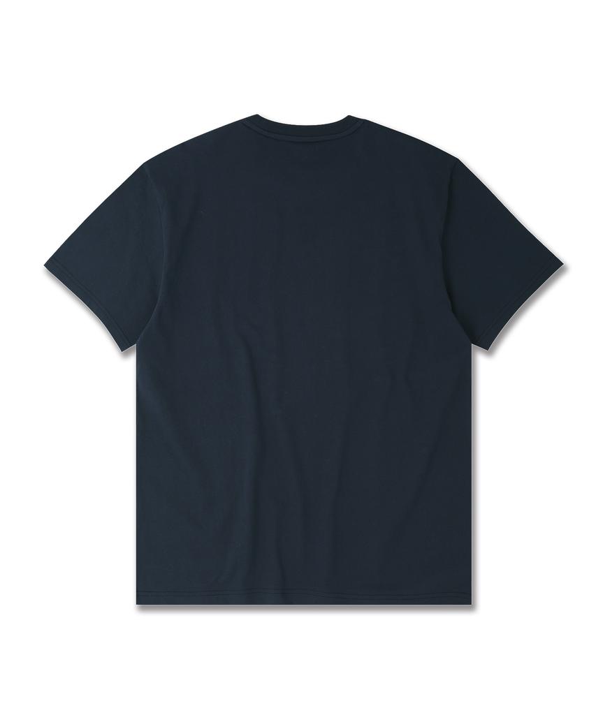 DOLPHIN WAVE APPAREL [3-Pack] Dolphin Mini Chain Embroidery 16-Count Short Sleeve T-Shirt Navy & White & Black