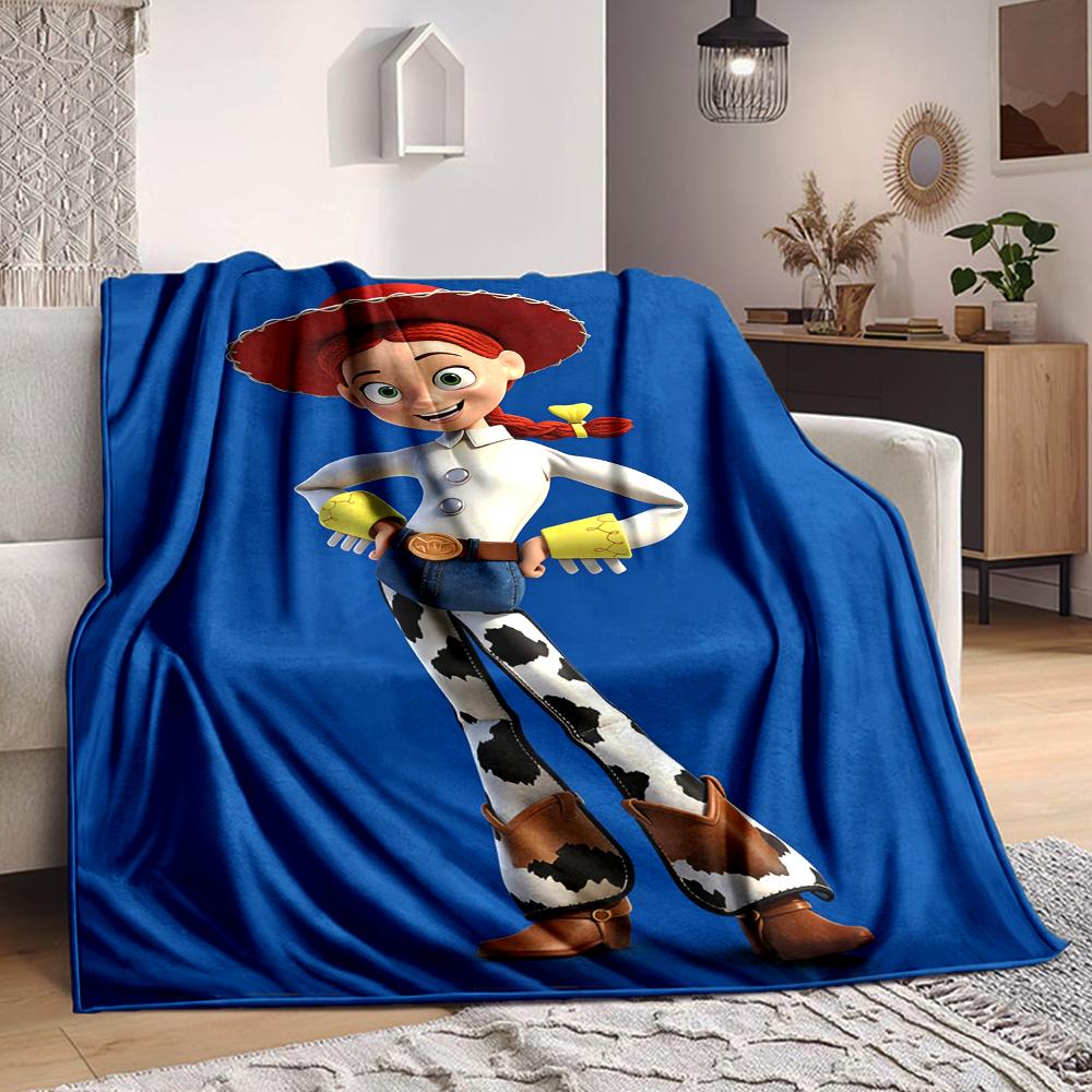 1Pc Cowgirl Jessie Adventure Blanket Soft And Comfortable Casual Warm Camping Travel Christmas Halloween Xmas Gift M924320