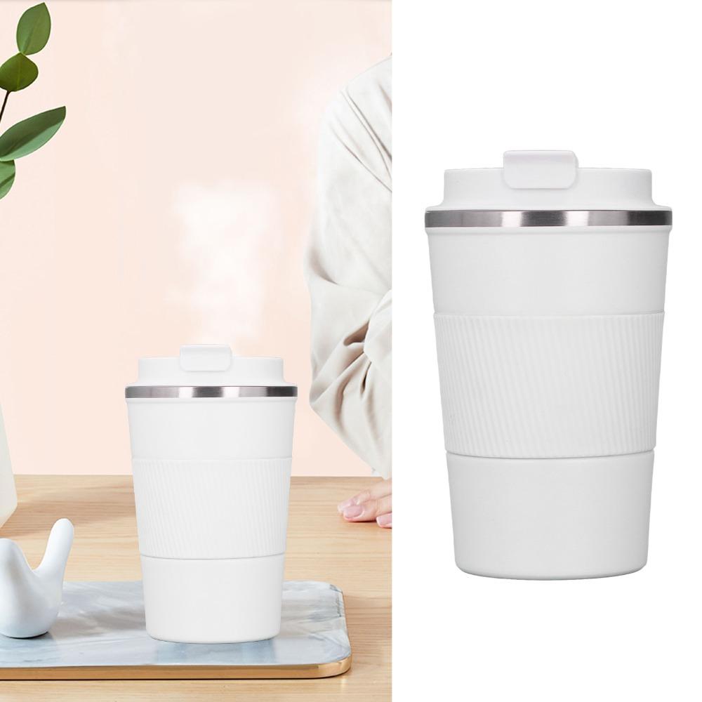 Silicone Sleeve Coffee Mug Stainless Steel Coffee Tumbler Reusable Water Mug Camping