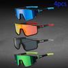 4pcs Cycling and Sports Glasses Durable and Lightweight Frame Suitable for Fishing and Daily Wear Neutral Outdoor Casual Glasses