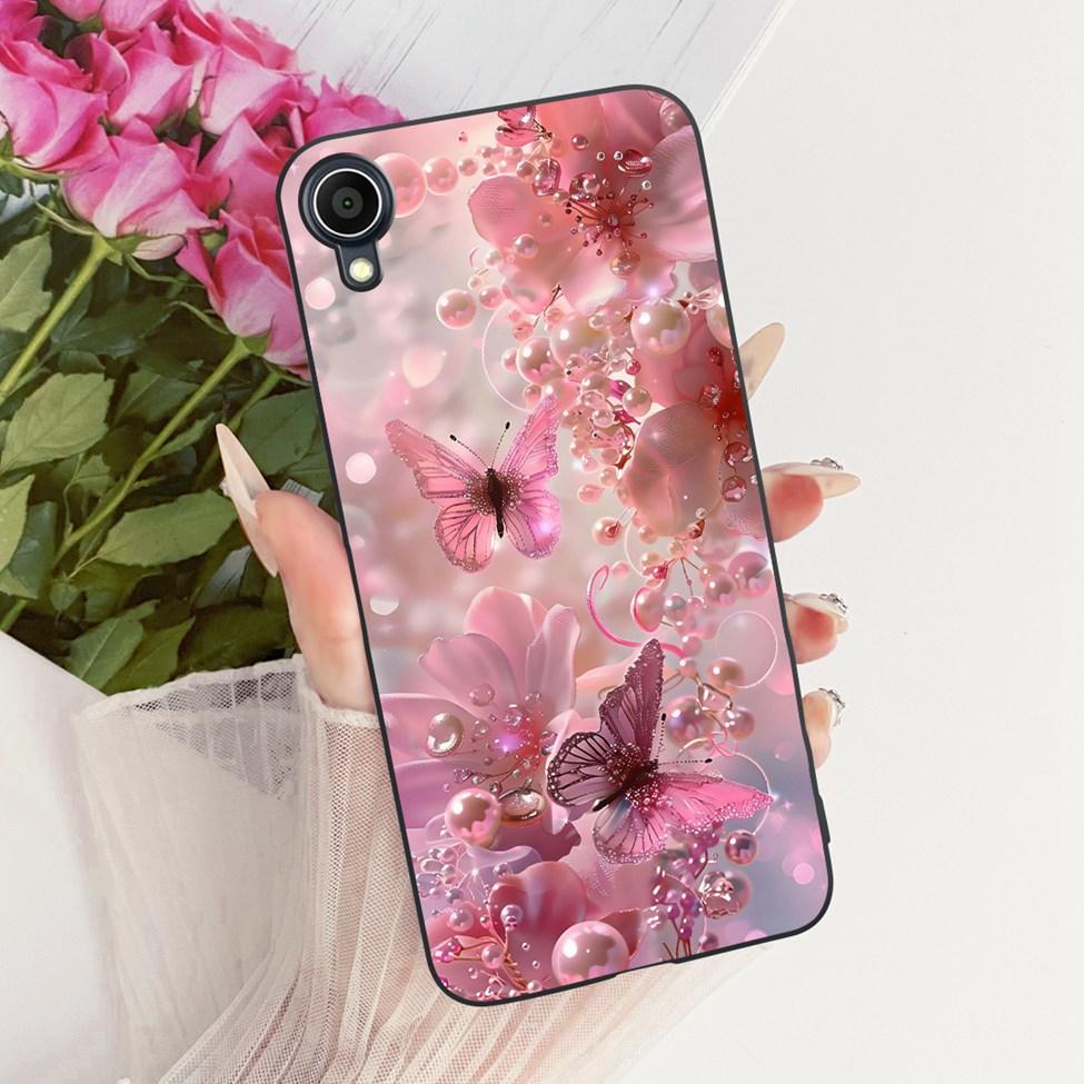 Black Cover For Asus ZenFone Live L2 Case ZA550KL Cute Cat Fashion Butterfly Funny 2D Painted Casing For Asus ZenFone L2 Live