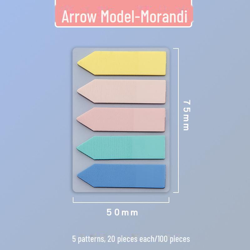 Красочные флуоресцентные стикеры из ПЭТ-материала - Индекс закладок для студентов и офисов