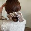 Милые бархатные резинки для волос с бантом во французском стиле, большие жгуты для волос, женские резинки для волос, аксессуары для волос