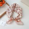 Flower Floral Print Scarves Kerchief Bandanas 55cm Headscarf Hair Ribbon Accessories  for Women