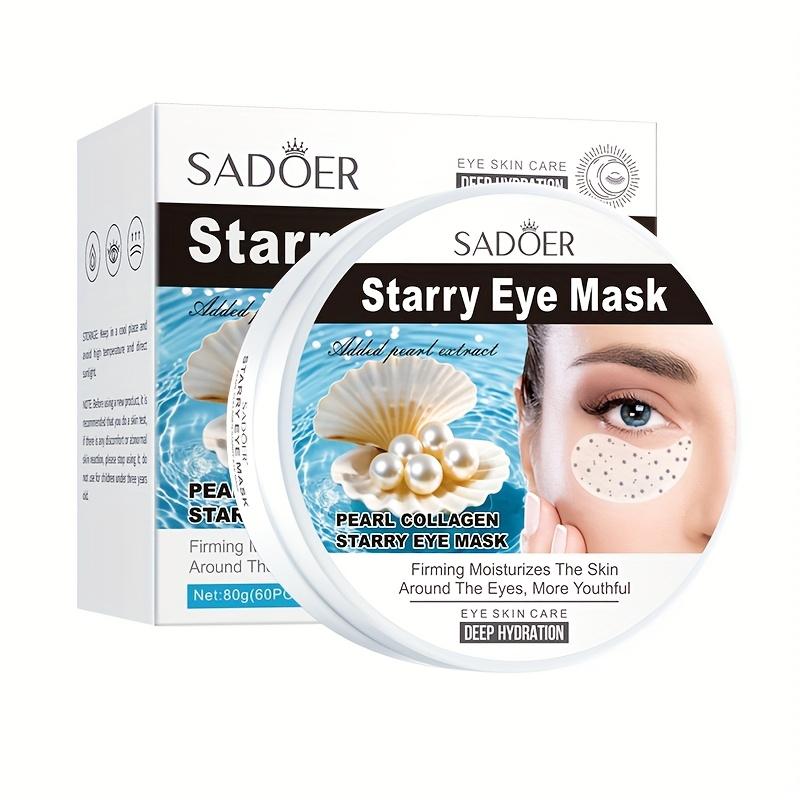 60 Pcs Pearl Starry Sky Eye Mask, Collagen, Reduce Dark Circles, Hypoallergenic Gel, Improve Eye Wrinkles, Rejuvenate Eyes