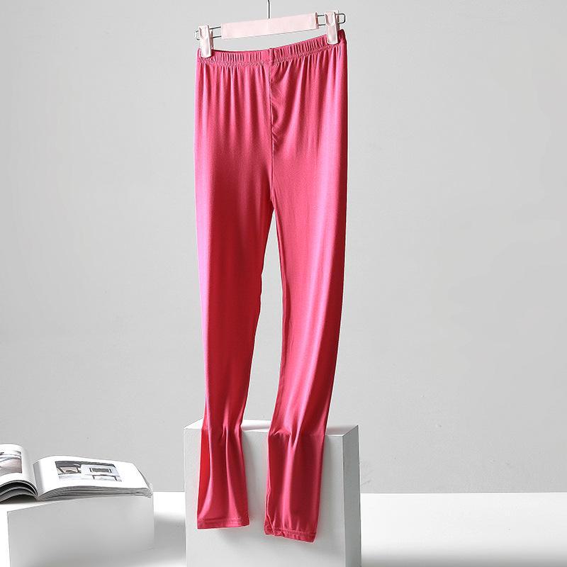 Autumn Elastic Modal Slim-fit Women's Base Pants for Elderly