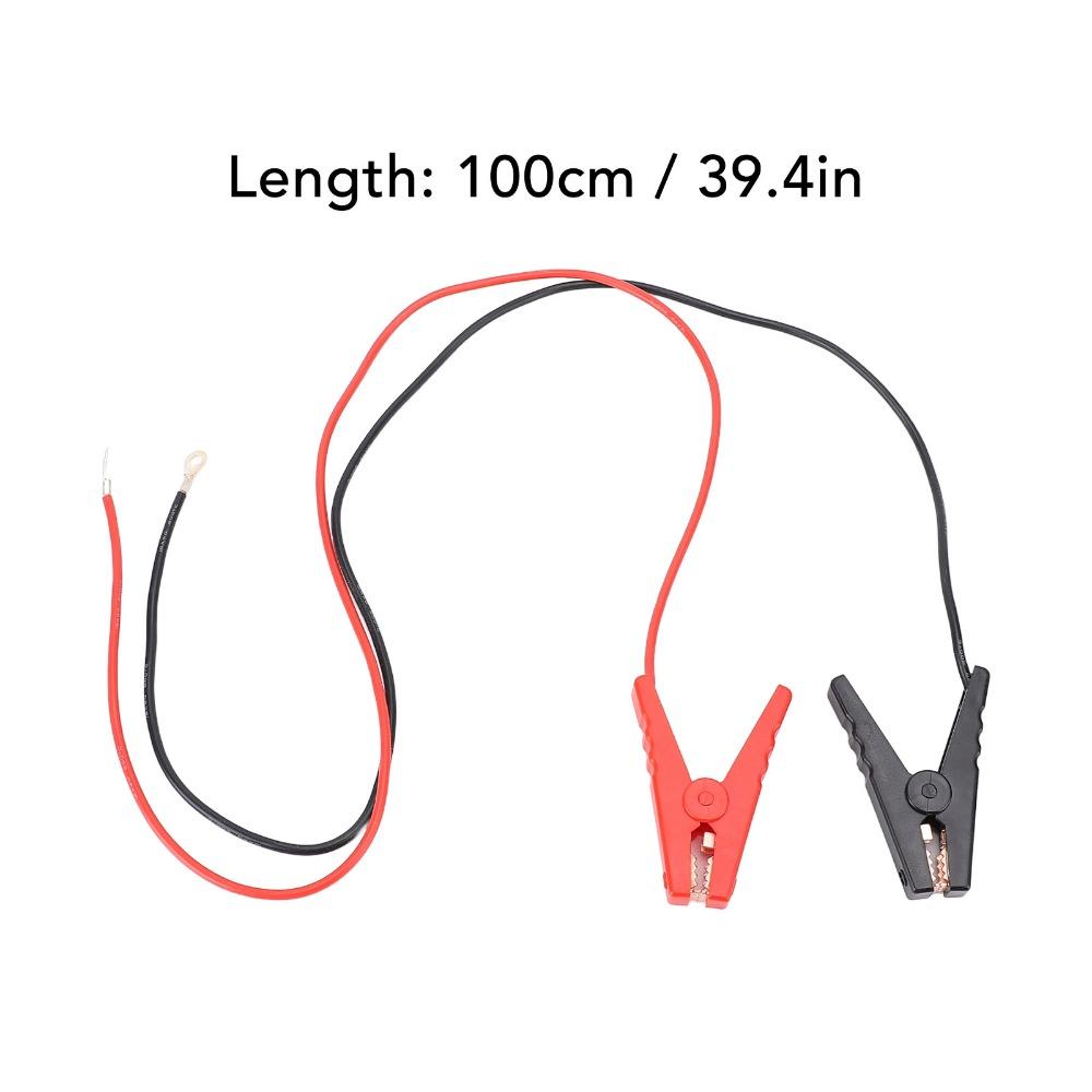 2pcs Crocodile Clip Electric Fence Jumper Cable Electric Fence Charger Wire Outdoor Use