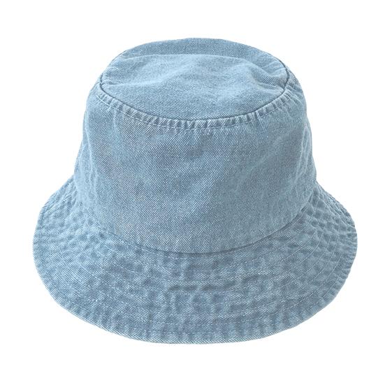 Denim Fisherman Hat Retro Style Unisex Sun Protection Basin Hat Flat Top Short Brim Solid Color Thin Bucket Hat