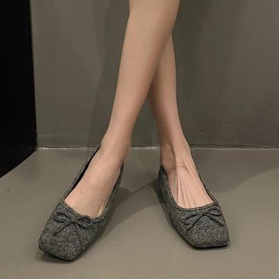 Летняя обувь женская повседневная с бантом женская кроссовки платье балетки женские разноцветные с круглым носком мягкие 2024 бабочка новый ретро