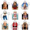 Funny Muscular Man Creative Uniform Apron Men Women Kitchen Cooking Baking Apron Home Cleaning Accessories