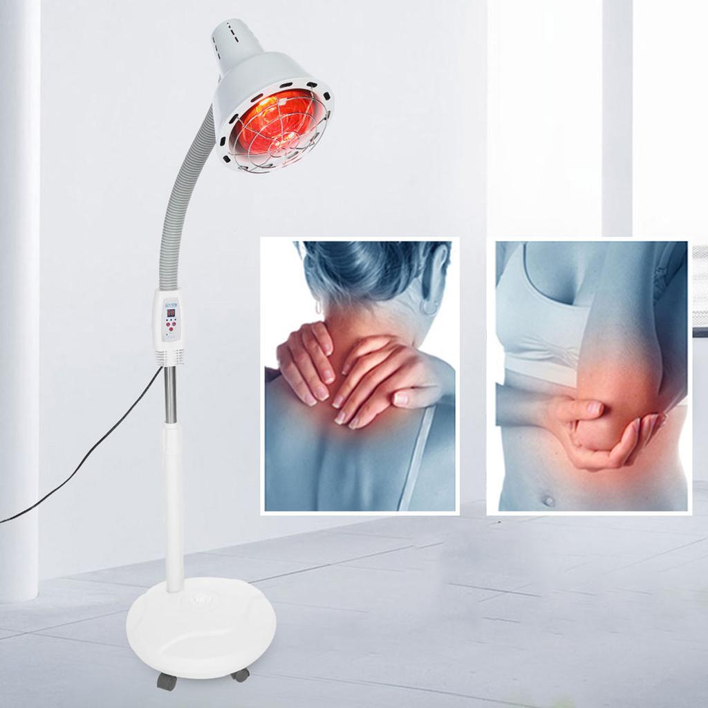 275W Infrared Light Heating Therapy Lamp Muscle Pain Cold Relief Lamp Adjustable Temperature