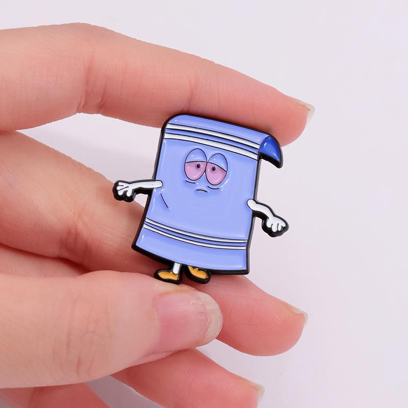 Comedy Cartoon Anime Enamel Pins Custom Fantastic Towel Brooches Lapel Badges Funny Jewelry Gift for Friends