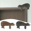 2pcs Modern Door Corner Pendant Funny Animal Door Sign Gate Top Decoration Bear Door Frame Home