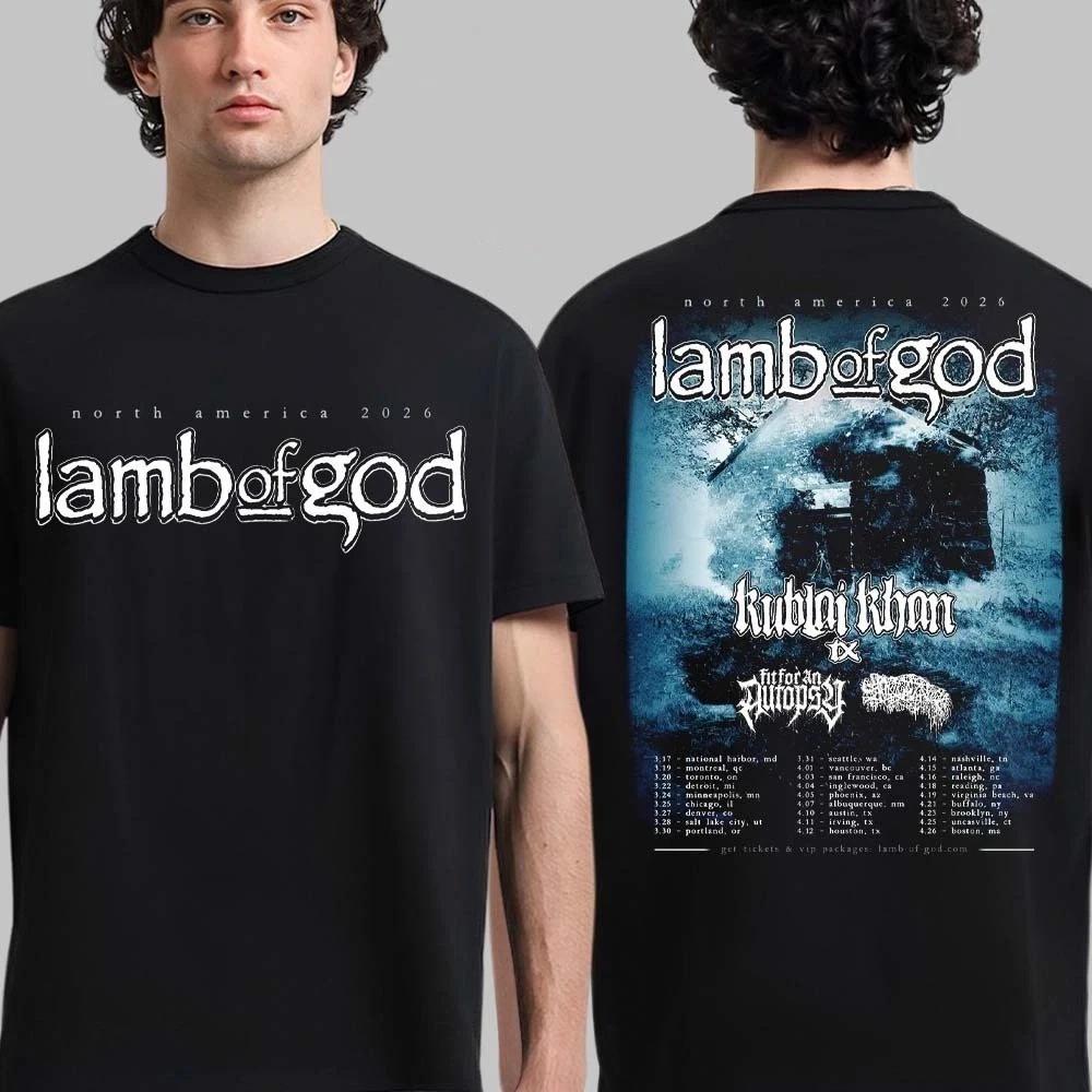 Lamb Of God The Heaviest Tour Of 2026 North America Schedule Dates T-Shirt