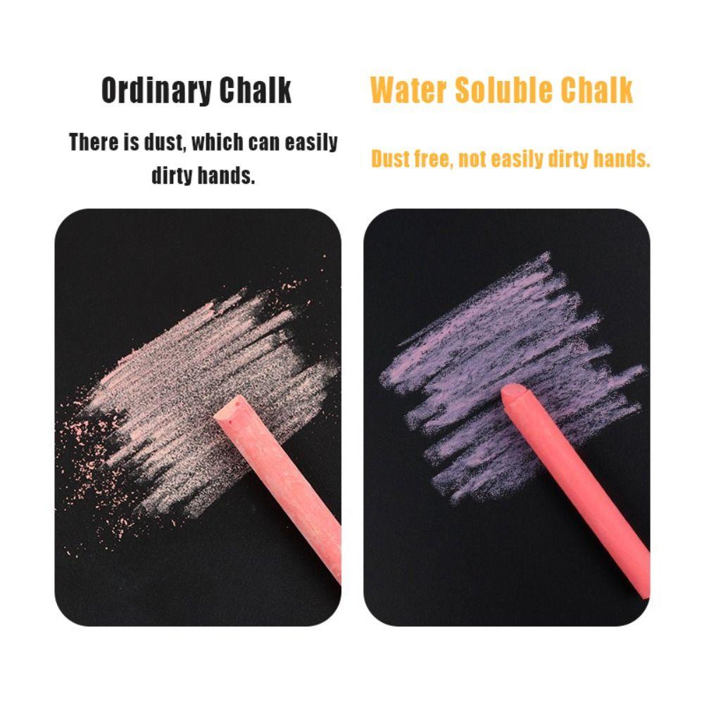Цветной мел без пыли, не пачкающий руки, инструмент для письма на доске, для студентов, учителей