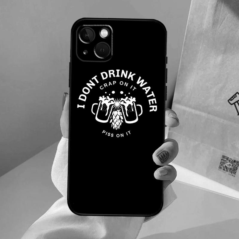 Men Drink Beer Phone Case For iPhone 18 17 Air 16 15 14 13 11 12 Pro Max 13 12 mini 15 16 Plus 16e Cover Coque