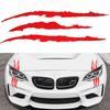 Monster Claw Car Stickers Automobile Hood DIY Vehicle Headlight Refit Reflective Vinyl Decal Ghost Paw Scratches Auto Decoration