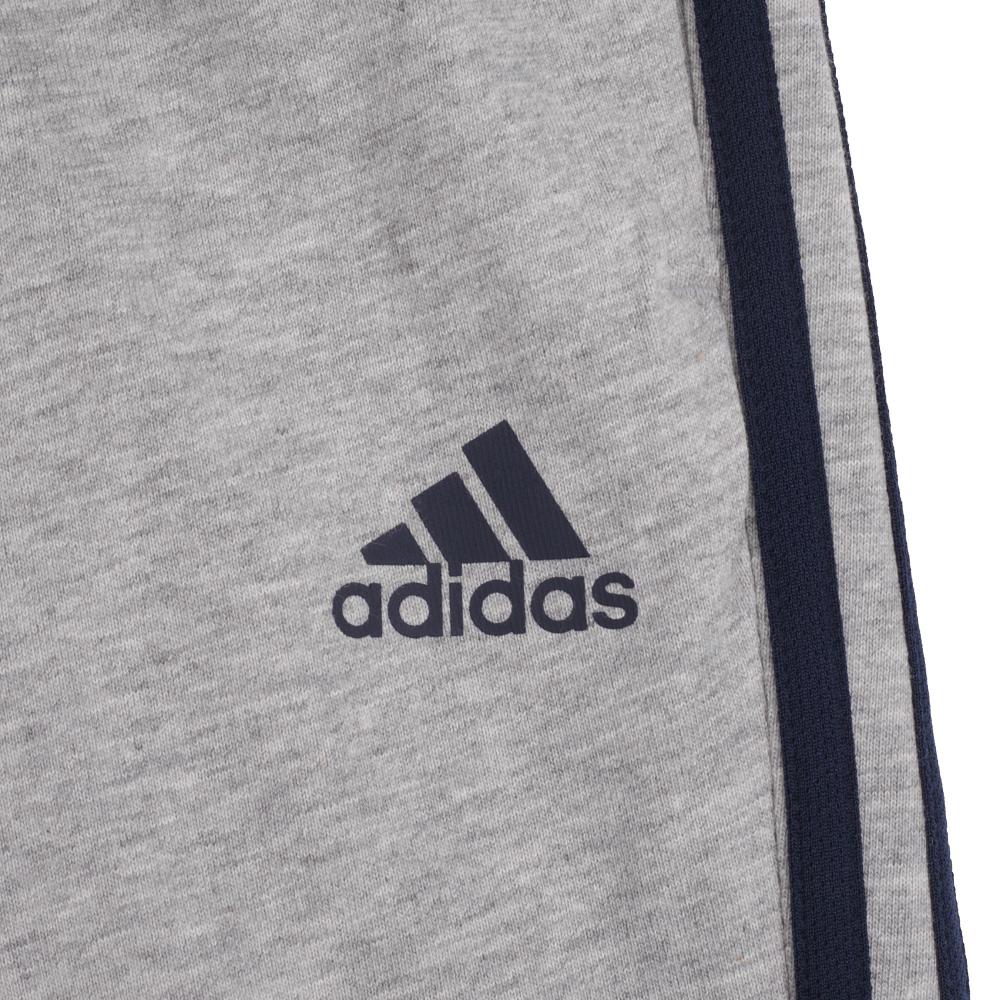 adidas Базовая спортивная серия Стиль жизни Повседневный стиль Логотип бренда Модные простые трикотажные спортивные брюки на шнуровке Мужские брюки светло-серые BK7415
