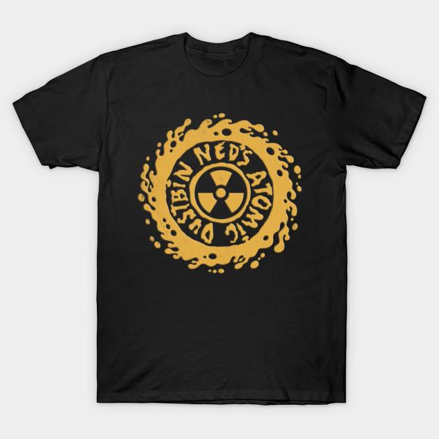Asian Size Men Black Print T-shirt Ned’S Atomic Dustbin Vintage No-Cut Heat Transfer Print Cotton Tshirt