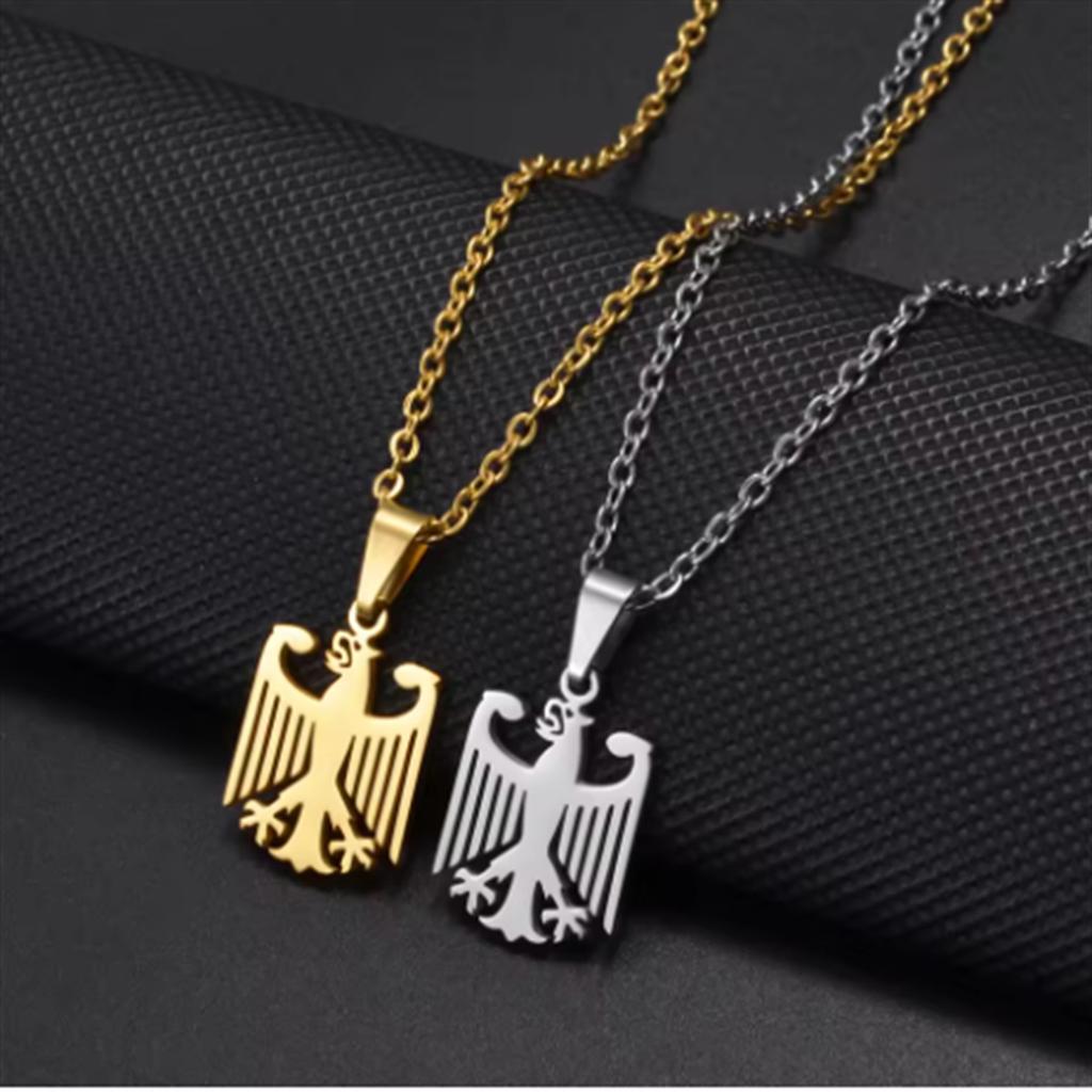 Fashionable and Unique Stainless Steel Eagle National Emblem Pendant Necklace