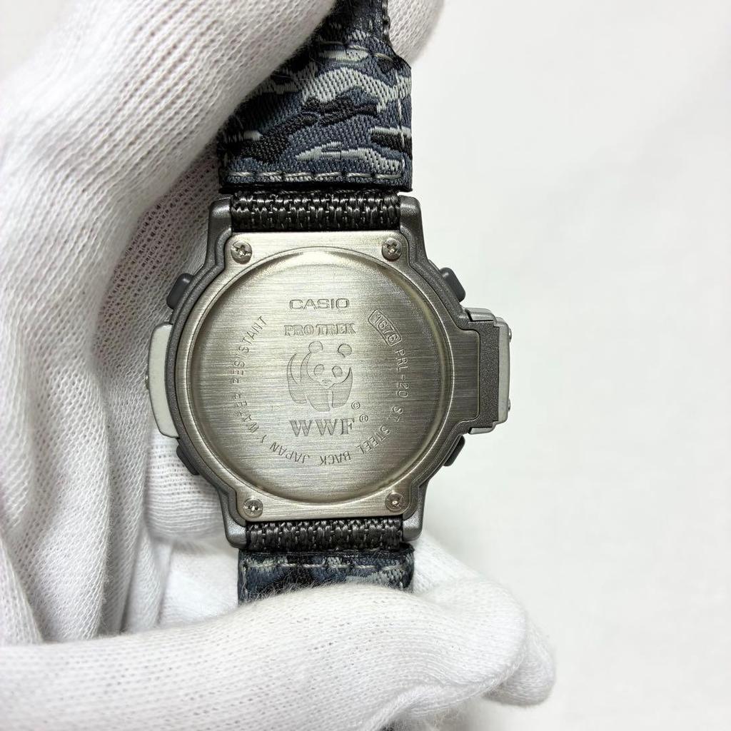 Б/у [Новые/Редкие] CASIO PRO TREK PRL-20WBJ WWF Ограниченная серия Panda
