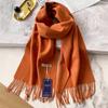 100% Cashmere Winter Design Pashmina Wool Scarf for Women Warm Thick Shawls and Wraps Female Bufanda Echarpe Tassel Muffler
