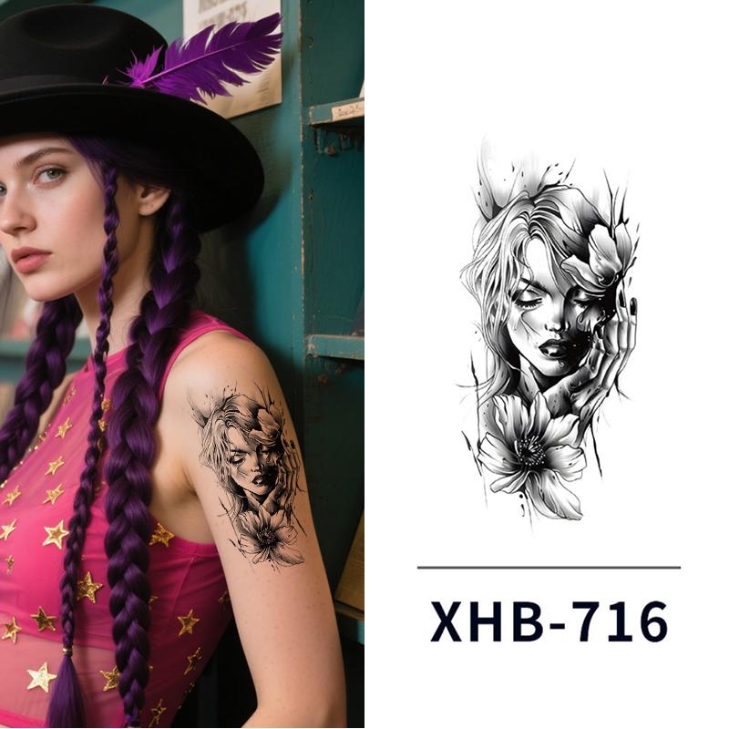 Body Shoulder Arm New Designs Skin Safe Non-toxic Temporary Tattoo/ Tatto/ Tatoo/ Tato Stickers Men