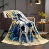 1pc Ultra-Soft 3D Dog Print Blanket - Cozy All-Season Throw for Bed, Sofa, Office, Travel & Camping, Durable Polyester Fabric, M