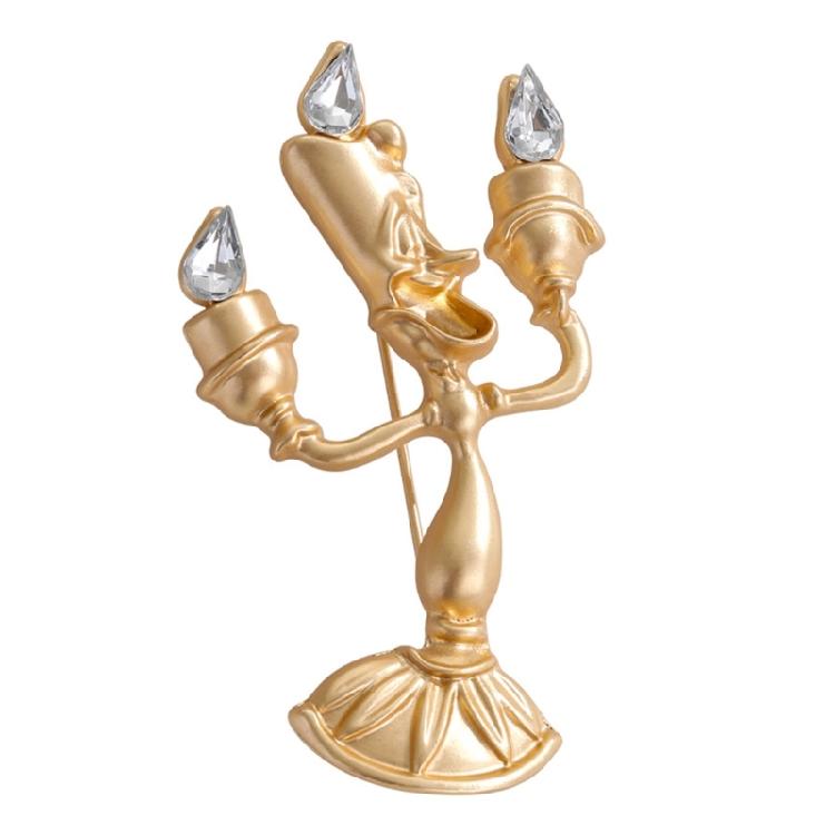 Брошь-подсвечник Tale Lumiere Из прочного сплава Ювелирное изделие с эмалированным акцентом Для особых случаев