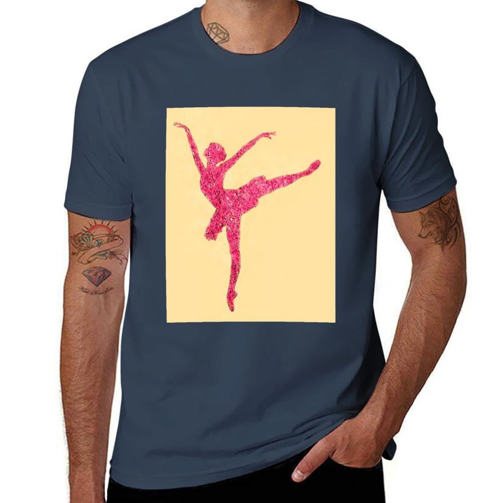 Color Abstract Ballerina Tshirt Large Size Breathable Tee