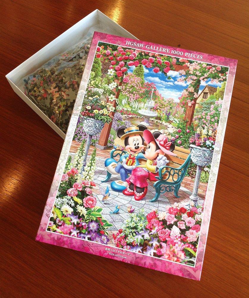 Tenyo в пазле из 1000 деталей Disney Love Blooming Royal Garden В комплект входят клей и шпатель. В комплект входит сервисная карта [Сделано в Японии] (51х73,5см)
