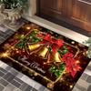 Merry Christmas Entrance Mat Christmas Carpet Mat Bathroom Non Slip and Absorbent Mat Door Mat